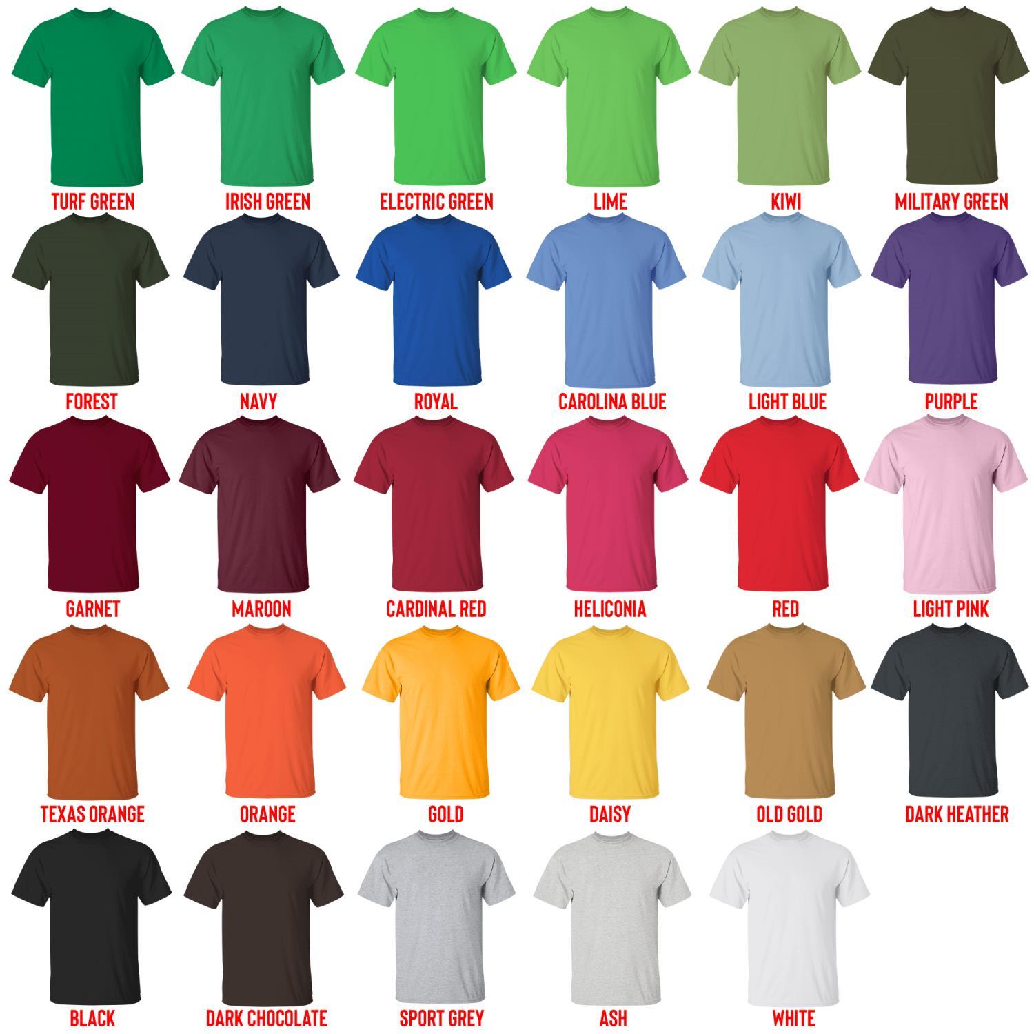t shirt color chart - Six Of Crows Store