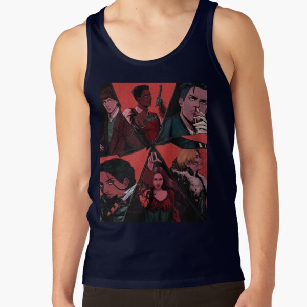 Six Of Crows Illustration Textured Tank Top - Image 5