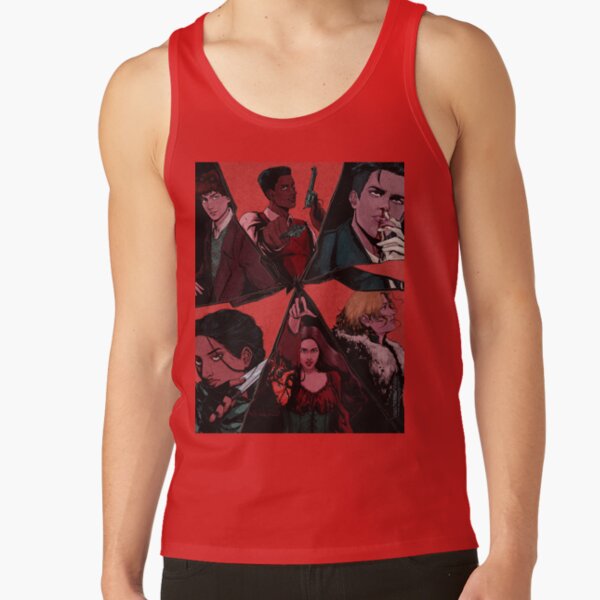 Six Of Crows Illustration Textured Tank Top - Image 4