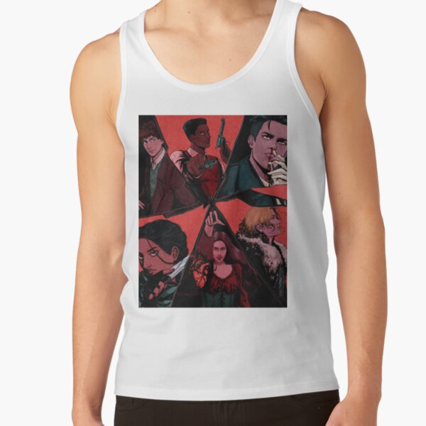Six Of Crows Illustration Textured Tank Top