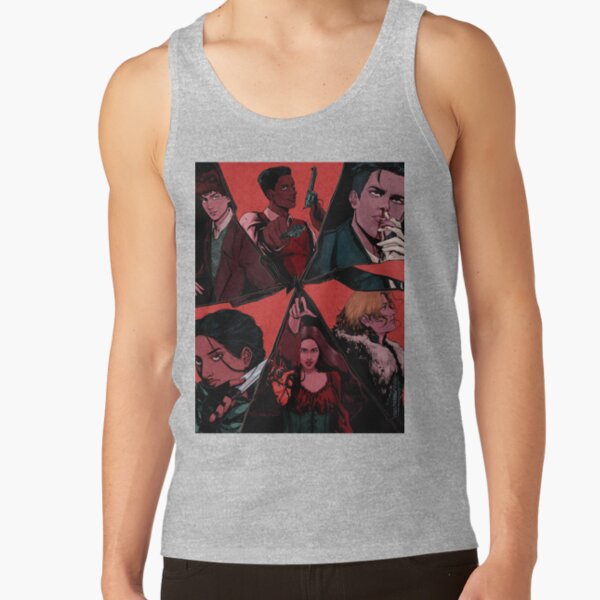 Six Of Crows Illustration Textured Tank Top - Image 3