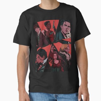 Six Of Crows Illustration Textured T-shirt
