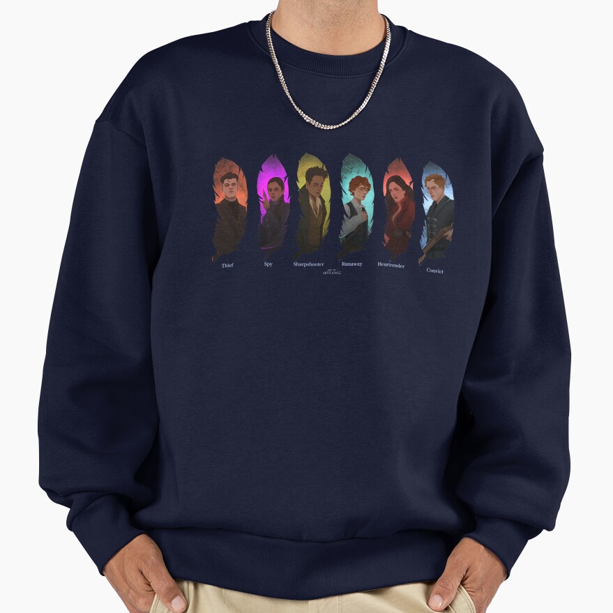 The Six Of Crows Six Dangerous Outcasts Sweatshirt - Image 5