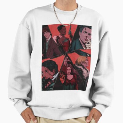 Six Of Crows Illustration Textured Sweatshirt