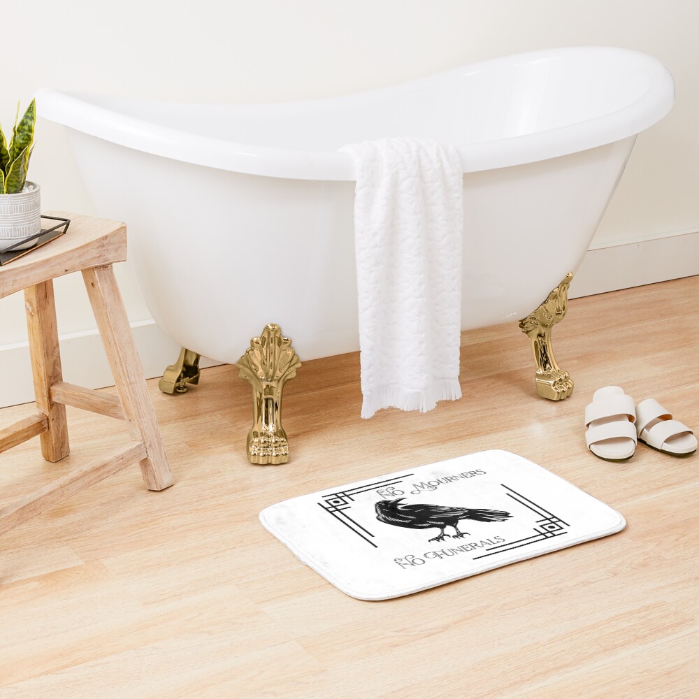 No Mourners No Funerals Crow Bath Mat - Image 2