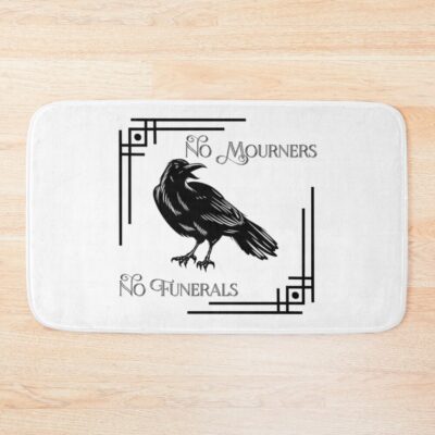 No Mourners No Funerals Crow Bath Mat