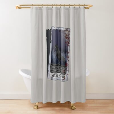 Six Of Crows Tarot Colorfull Shower Curtain