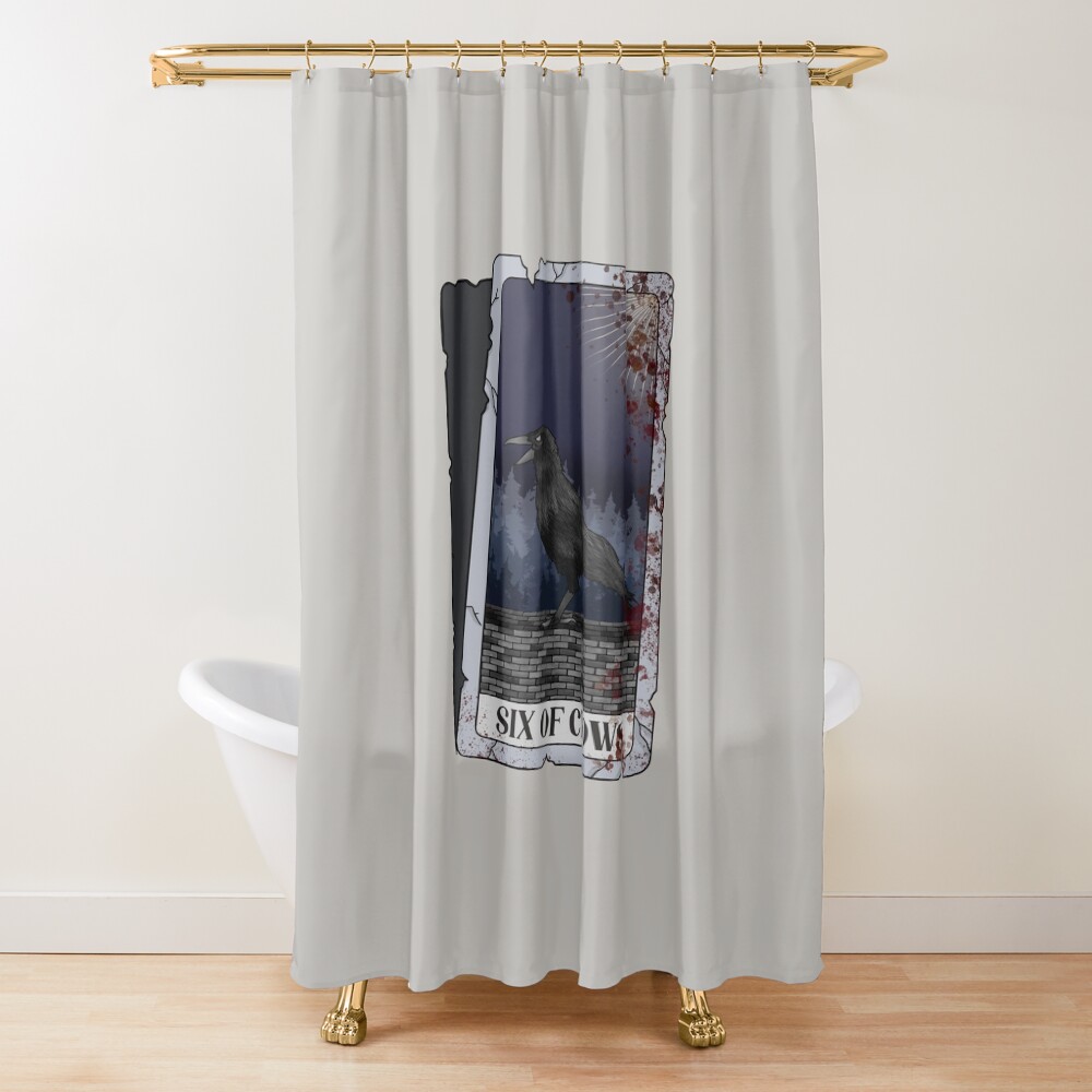 Six Of Crows Tarot Colorfull Shower Curtain