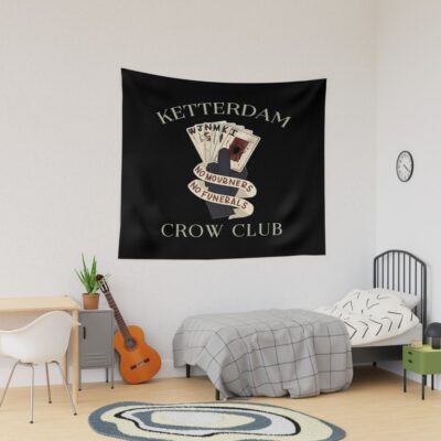 Six Of Crows Ketterdam Crow Club Tapestry
