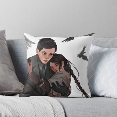 Kaz And Inej Six Of Crows Cute Throw Pillow