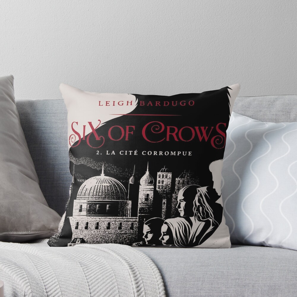 Six Of Crows French Cover Throw Pillow